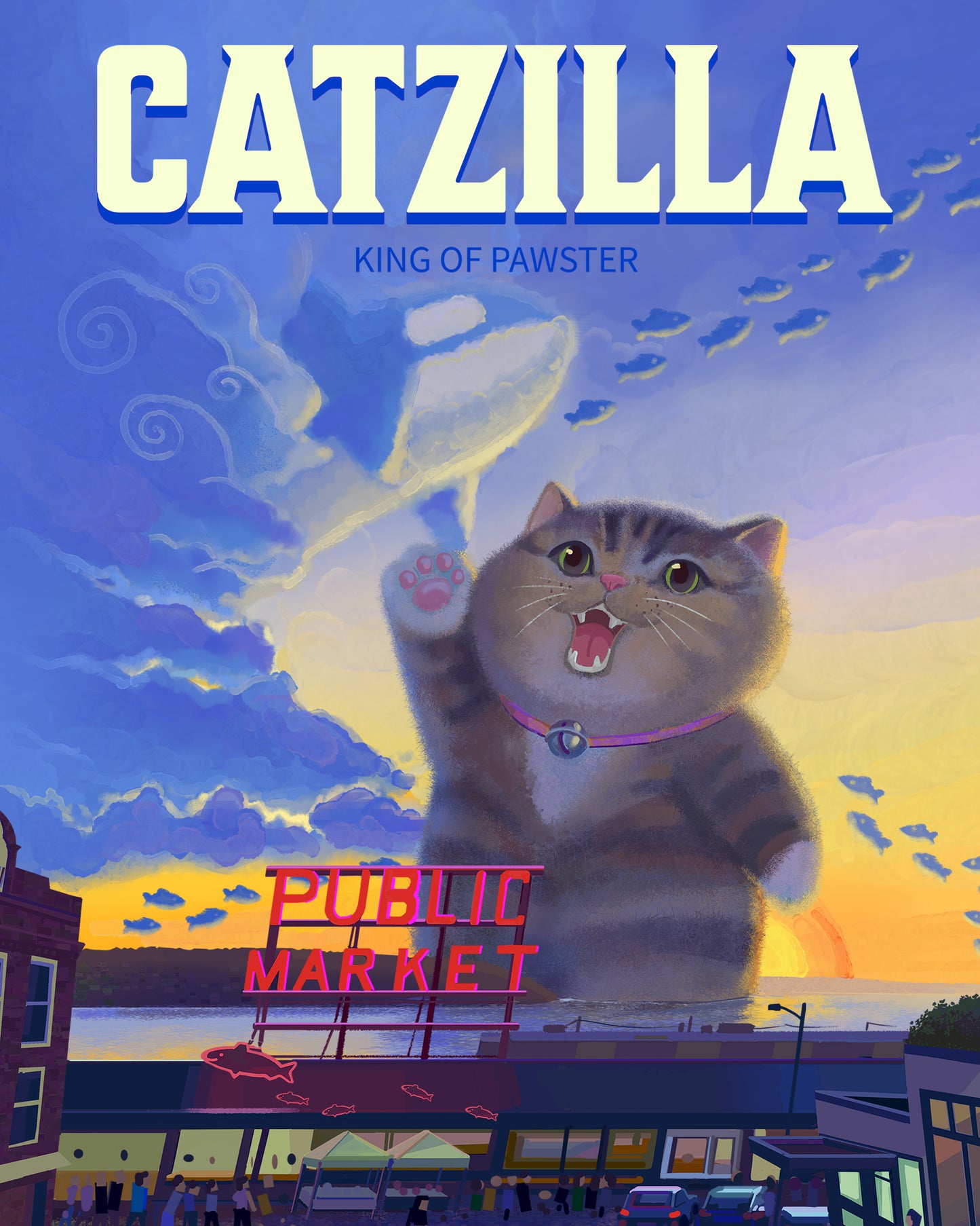 Catzilla Seattle Pike Place Market