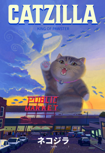 Catzilla Seattle Pike Place Market
