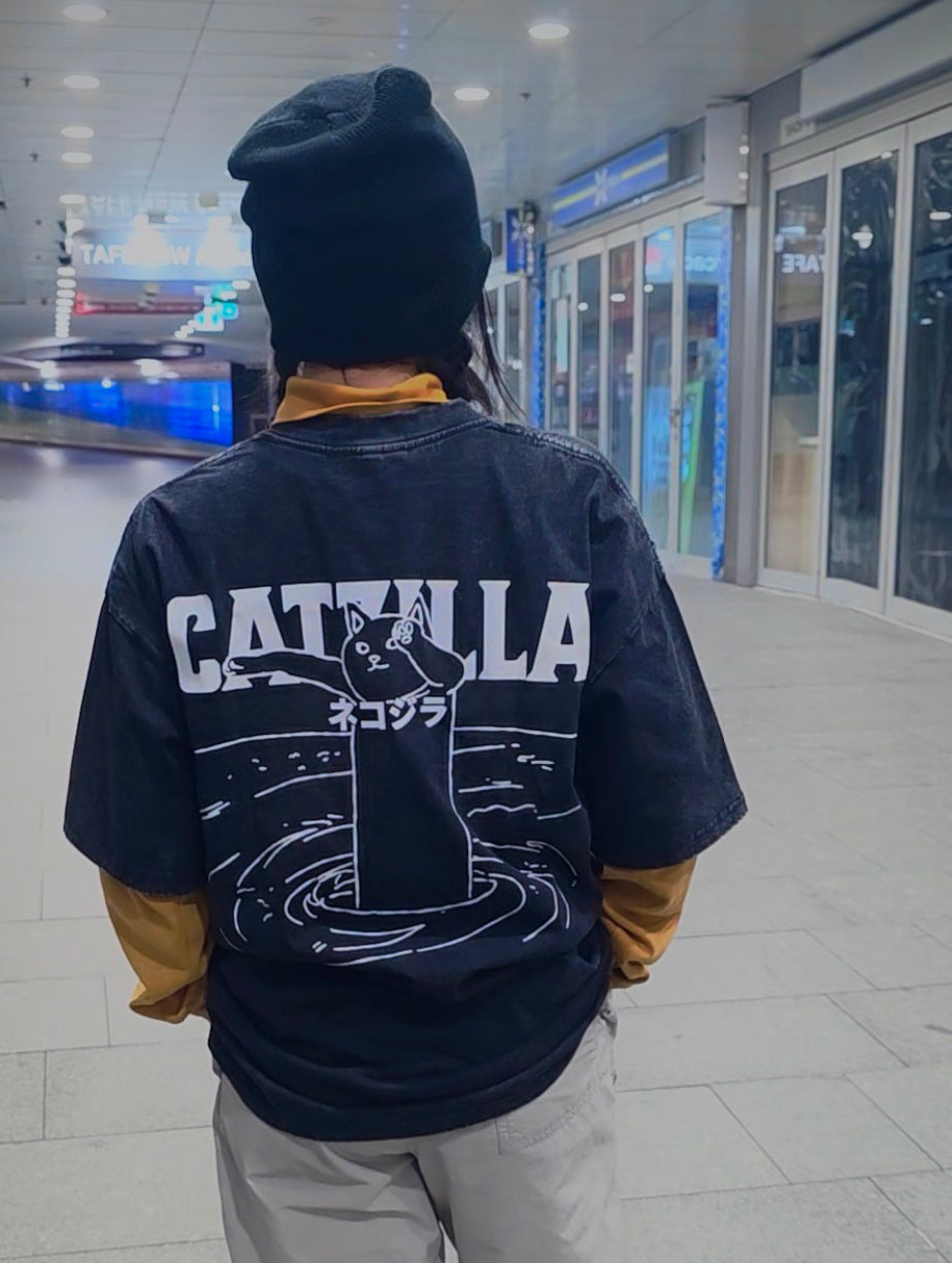 Catzilla Long Boy Tee