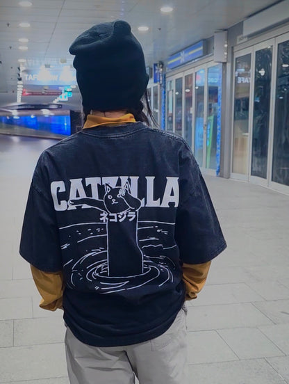 Catzilla Long Boy Tee