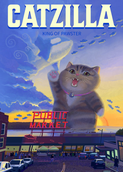 Catzilla Seattle Pike Place Market